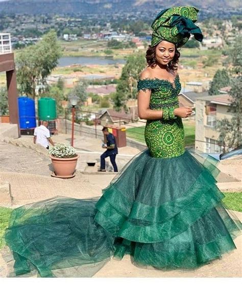 Sotho Wedding 2023 With The Bride In Green Seshweshwe Reny Styles