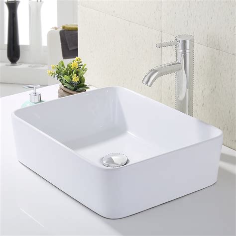 Stupendous Gallery Of Above Counter Porcelain Bathroom Sink Ideas Kaelexa