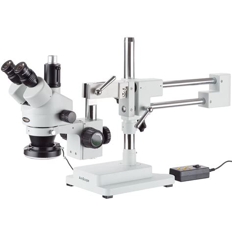 Amscope Sm 4tz 144a 35x 90x Trinocular Stereo Microscope With 4 Zone
