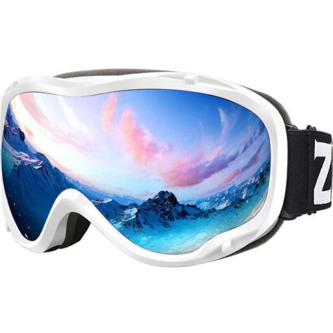 Zionor Lagopus Ski Snowboard Goggles Uv Protection Anti Fog Snow Goggles For Men Women Adult