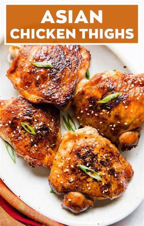 roasted sticky chicken thighs recipe asian chicken thighs asian chicken chicken thighs in oven