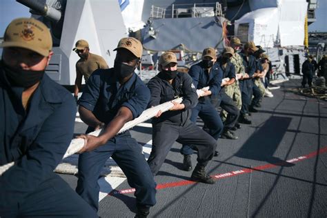 Dvids Images Sailors Assigned To Uss Farragut Practice Conducting A