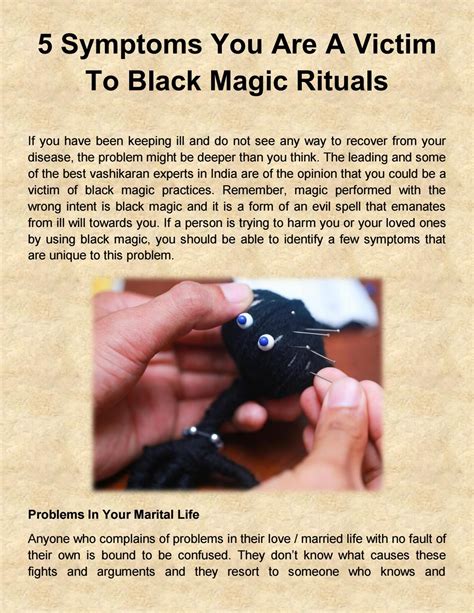 5 Symptoms You Are A Victim To Black Magic Rituals By Free Love Problem