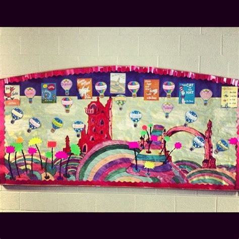 oh the places you ll go bulletin board read across america week dr seuss dr seuss growth