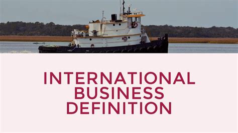 Definition of International business- Hindi - YouTube