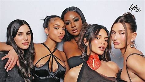 Kendall Jenner Hailey Bieber And Friends Celebrate Justine Skye S Birthday