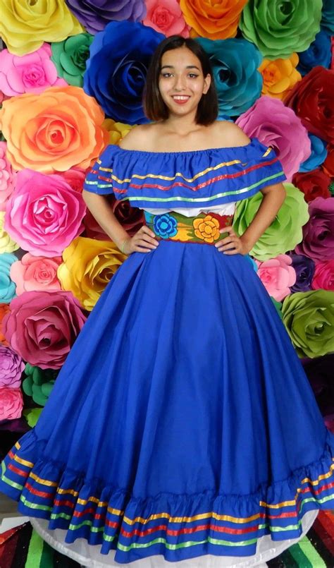 Mexican Dress With Top Handmade Beautiful Frida Kahlo Style Etsy Mexican Dresses Mexican
