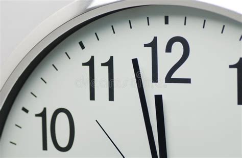 Clock At 1200 Oclock In Deadline Stock Photo Image Of Clock