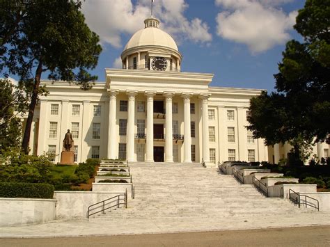 Cultural Monuments City Of Montgomery Alabama State Capitol Usa