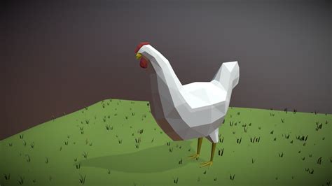 Low Poly Chicken 3d Model By Mrgyarmati 701e8af Sketchfab