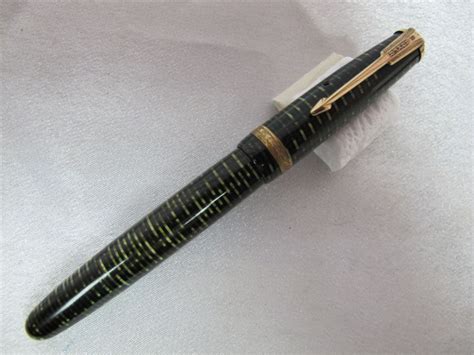 Vintage Parker Vacumatic Fountain Pen 14k Green Canada Ebay