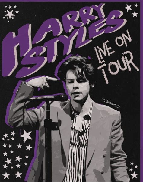 Harry Styles Live On Tour Sendy Harry Styles Poster Harry
