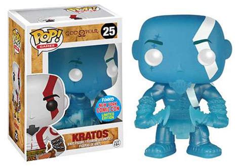 Funko God Of War Pop Games Kratos Exclusive Vinyl Figure 25 Blue Glow