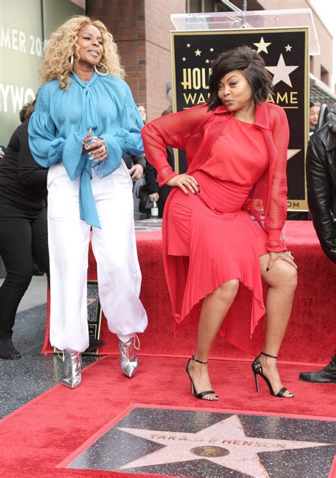 Taraji P Henson And Mary J Blige Honored With A Star On Hollywood Walk Of Fame 01282019