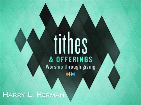 Tithes And Offerings Apostolic Information Service