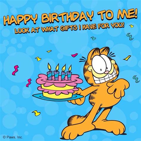 Garfield Quotes Garfield Cartoon Cartoon Cat Art Birthday Happy
