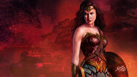 Wonder Woman K Gal Gadot Art Wallpaper Wonder Woman Background Gal