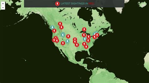26 Map Of Bigfoot Sightings Maps Online For You