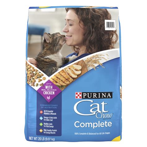 Purina Cat Chow Complete Dry Cat Food, 20 lb Bag - Walmart.com
