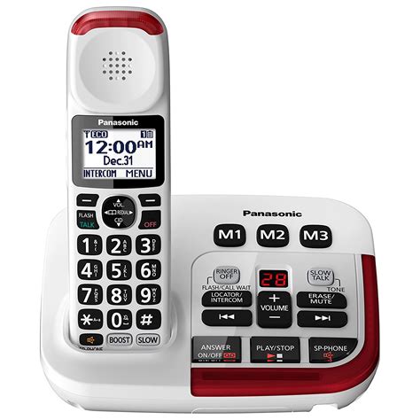 Panasonic cordless phone are supplied from the leading brands, which guarantees top quality products that meet their purposes perfectly. Panasonic Amplfied Cordless Phone with Digital Answering ...