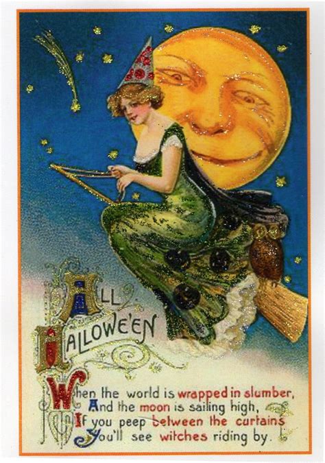 The gathering (colloquially known as magic or mtg) is a tabletop and digital collectible card game created by richard garfield. All Halloween Victorian Witch & Smiling Moon Glitter Card - The Marble Faun Books & Gifts