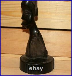 Vintage African Hand Carving Wood Woman Statuettewood Carving Sculpture