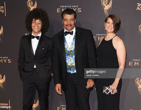 Neil Degrasse Tyson Son Travis Tyson And Wife Alice Young Attend The