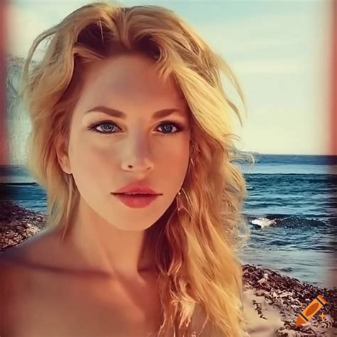 Katheryn Winnick Enjoying The Beach