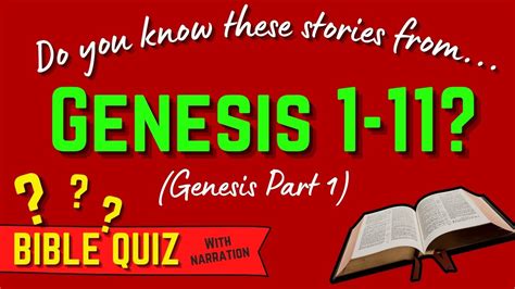 Genesis 1 11 Take Our Genesis Bible Quiz