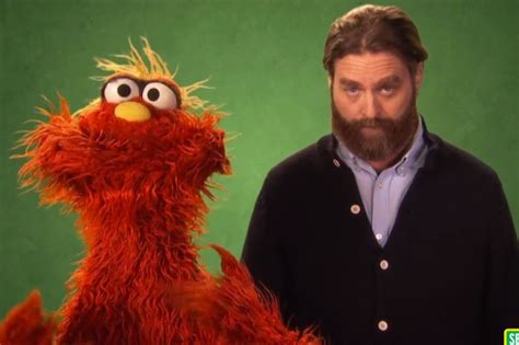 Zach Galifianakis Visited Sesame Street To Teach Us A New Word