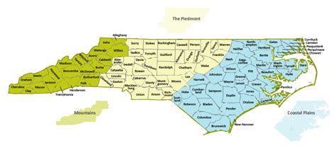 Nc Map Of Counties And Cities Map