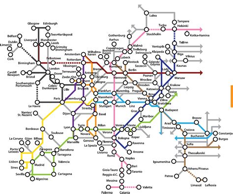 Imagen Del Día Mapa De Las Líneas De Plan Ferroviario Para Unir Toda