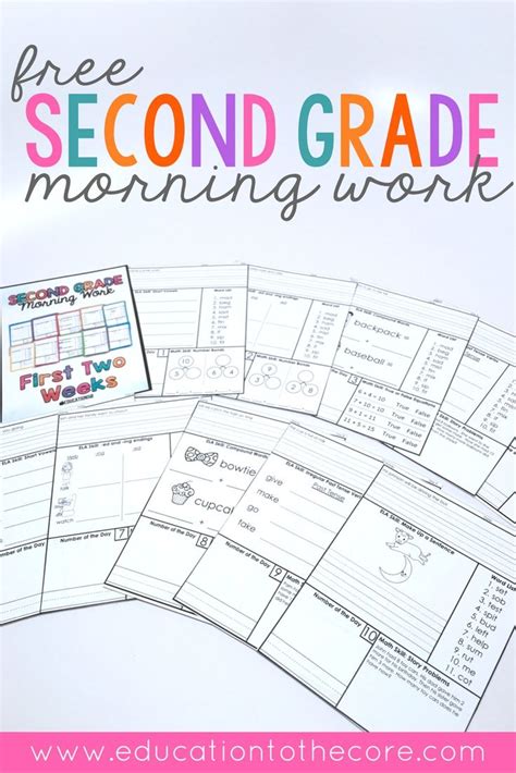26 Morning Work Ideas And Routines For Primary Teachers Second Grade