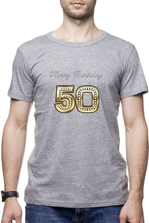 50th Happy Birthday Mens Ben Crew Neck Classic Tshirt Uk