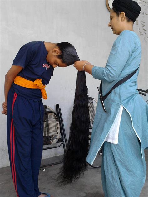 By adding in a few subtle layers, you'll be able to create. Sikh with long hair | Men With Long Long Hair | Pinterest