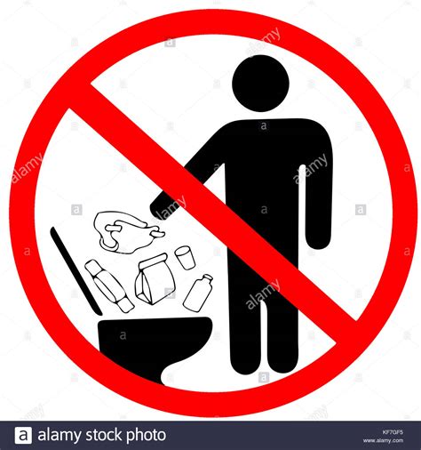 Do they care about birds and animals? Do not litter in toilet icon. Keep clean sign. No to throw ...