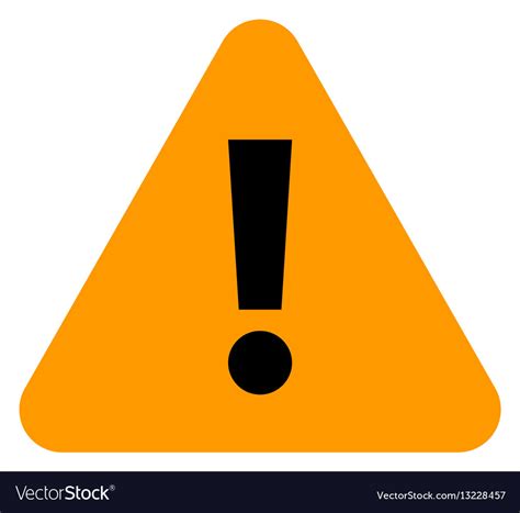 Orange Triangle Exclamation Mark Icon Warning Sign