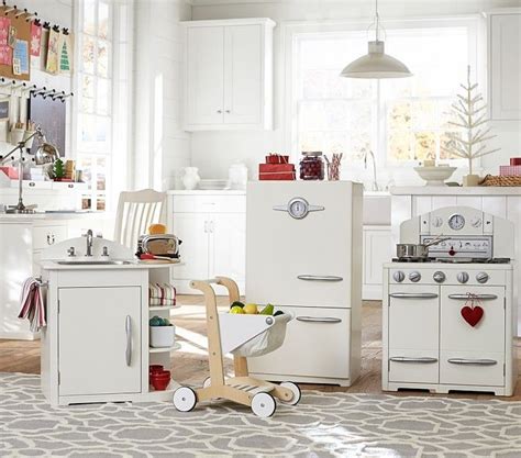 Pottery Barn Kids Simply White Retro Kitchen Collection Retro