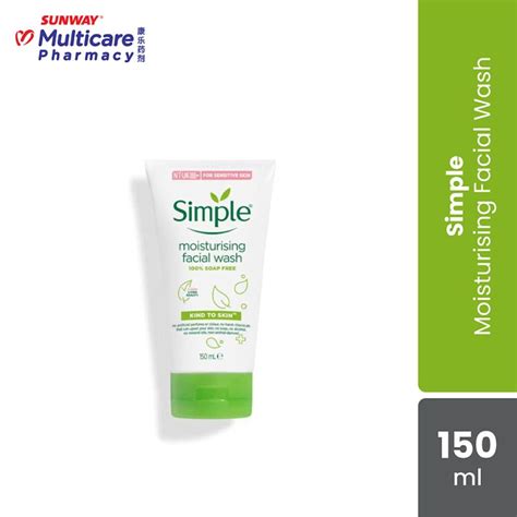 Simple Moist Facial Wash 150ml Sunway Multicare Pharmacy Online Store