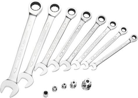 Elora Set Combination Spanner With Ring Ratchet 8 Pcs Elora 204 S8m