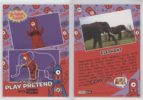 Muno, brobee, plex, toodee & foofa! 2012 Press Pass Yo Gabba Gabba! Play Pretend with Muno #47 ...
