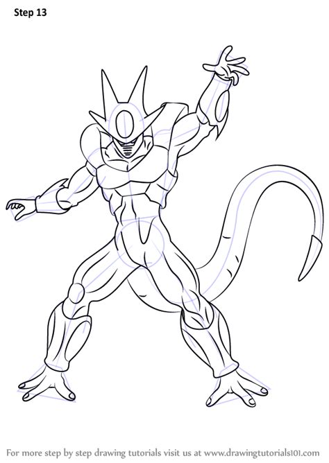 Easy dragon drawings image titled draw a dragon step dragon ball z. Step by Step How to Draw Cooler from Dragon Ball Z ...