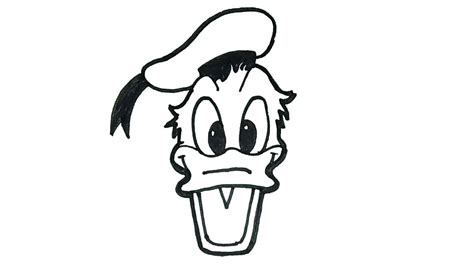 How To Draw Donald Duck Cartoon Characters Drawing Easy Step By
