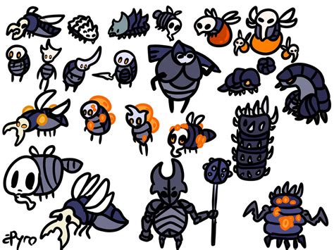 Hollow Knight Enemies Of The Crossroads By Pyrocandrawsomehow On