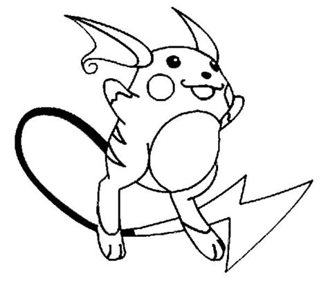 This coloring pages was posted in october 9, 2018 at 10:12 pm. Raichu Jumping Coloring Page : Color Luna