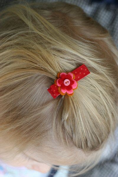 Make For Baby 25 Free And Easy Baby Hair Clip Tutorials Hair Clips Diy