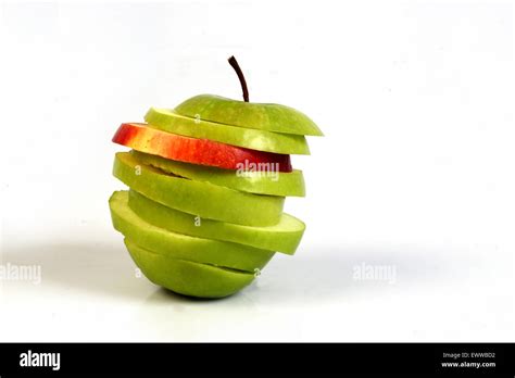 Cut Apple Slices Stock Photo Alamy