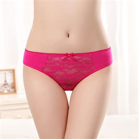 China Yun Meng Ni Sexy Underwear Front Transarent Lace Briefs