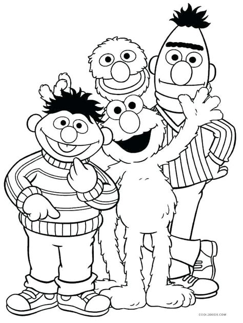 Sesame Street Gang Coloring Pages At Getdrawings Free Download