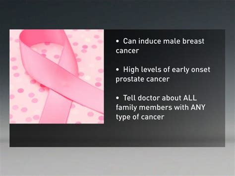 The risk of breast cancer is much lower in men than in women. Early detection is key for breast cancer survival
